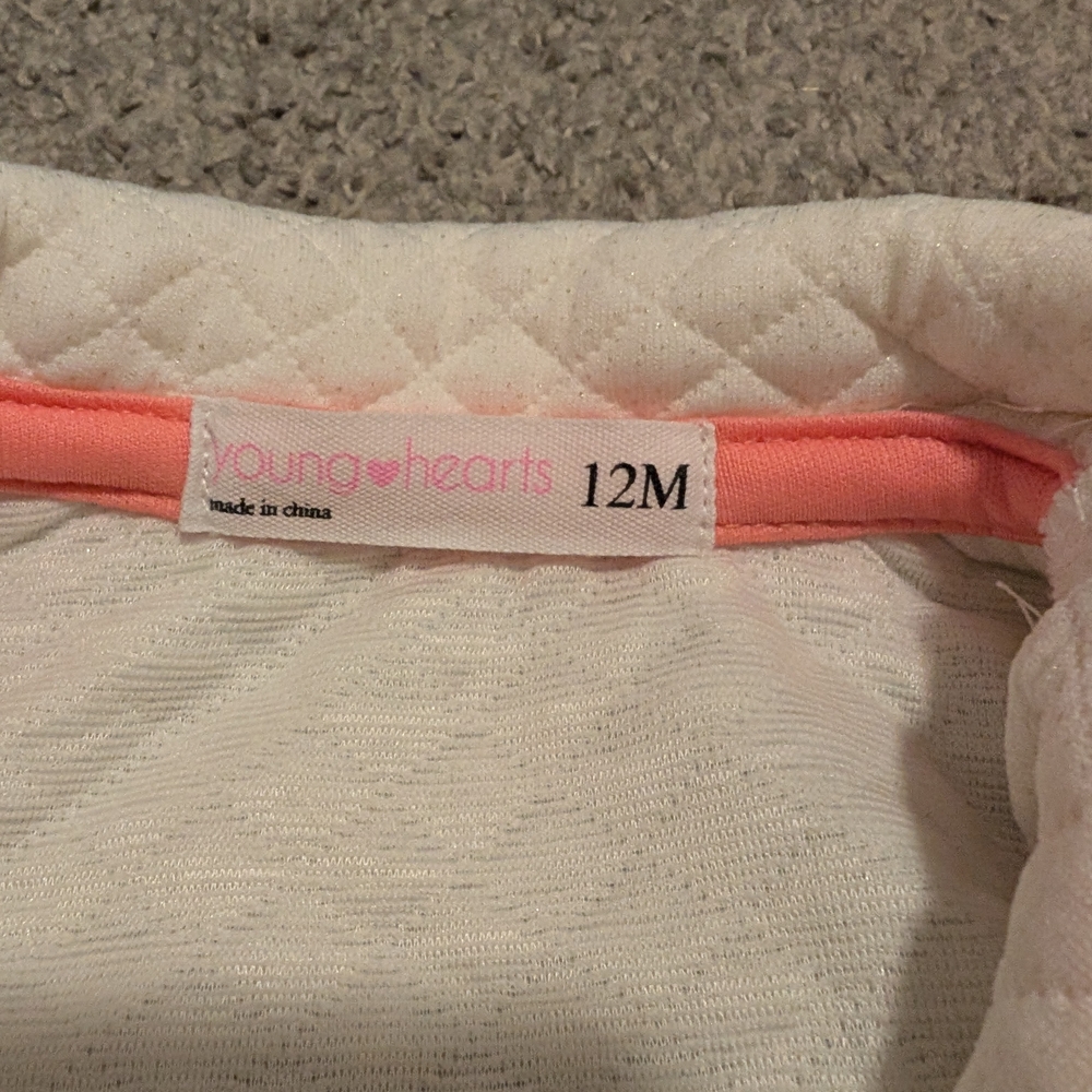 3 For $18 Kids Casual Dress with Jacket - White and Pink - Picture 3 of 8